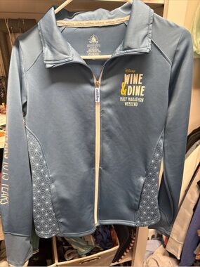 Disney Women's Blue Wine & Dine Half Marathon 2024 Weekend Zip-Up Jacket
